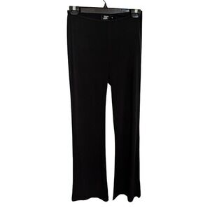 Tiger Mist Black Flare Lightweight Jersey Womens Pants Casual Size Small‎